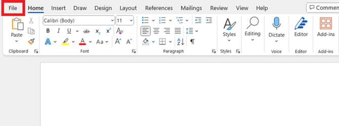 File button