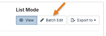 Batch Edit button