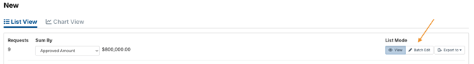 Batch Edit button