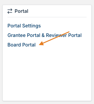 Board Portal option