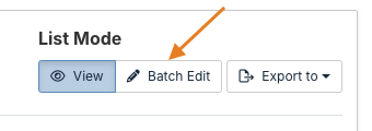 Batch Edit button