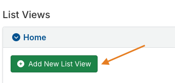 Add New List View button