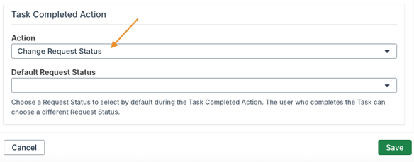 Action dropdown