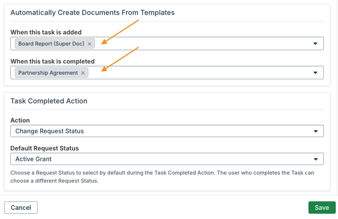 when task is added or completed dropdowns