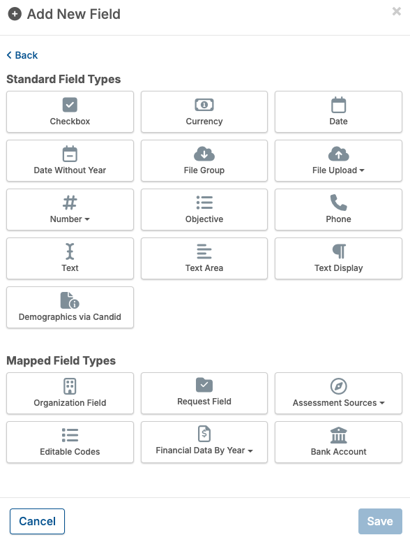 Field types