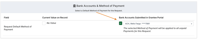 Bank account import options