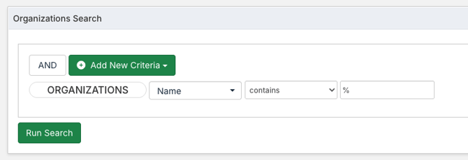 duplicate organizations criteria