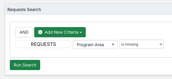 missing codes criteria