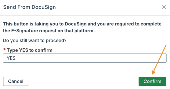 Confirm button