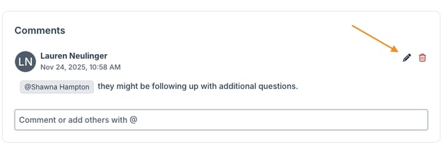 pencil and trash can icons