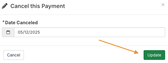 Update button