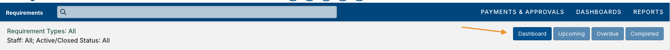 Dashboard button