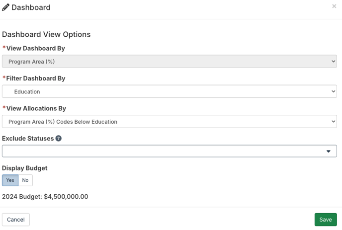 Managing an Existing Dashboard 2