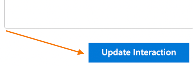 Update Interaction button