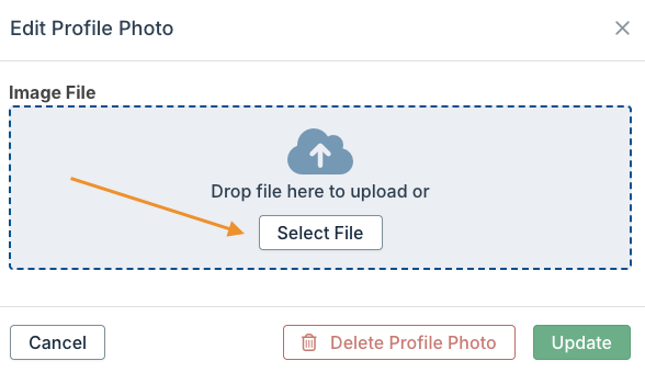 Select file button