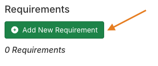 Add New Requirement button