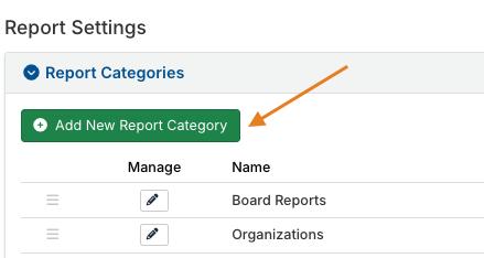 Add New Report Category button