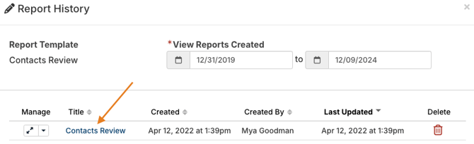 Report title