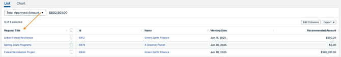 column header
