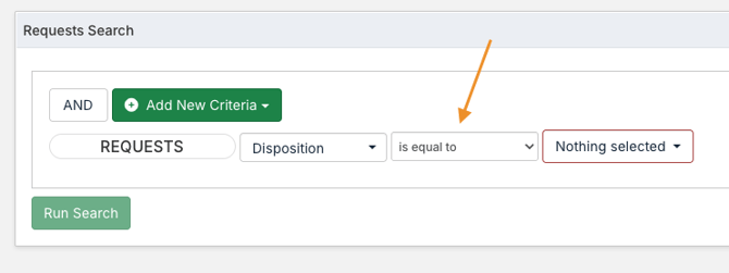 operator dropdown