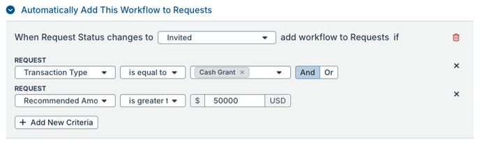 Workflow automation rule example