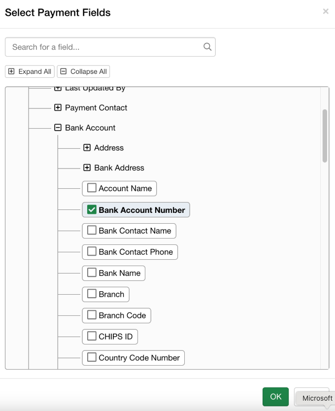payment fields 1